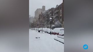 Una gran nevada colapsa la ciudad de Nueva York
