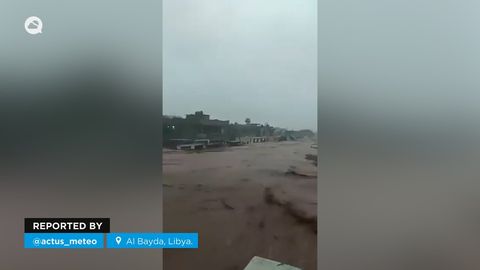 La tempesta Daniel semina il caos ad Al-Bayda, in Libia