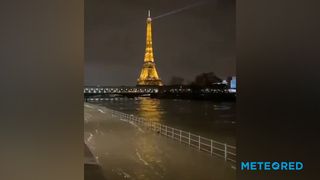 Ríos desbordados en Francia por las fuertes lluvias y el deshielo