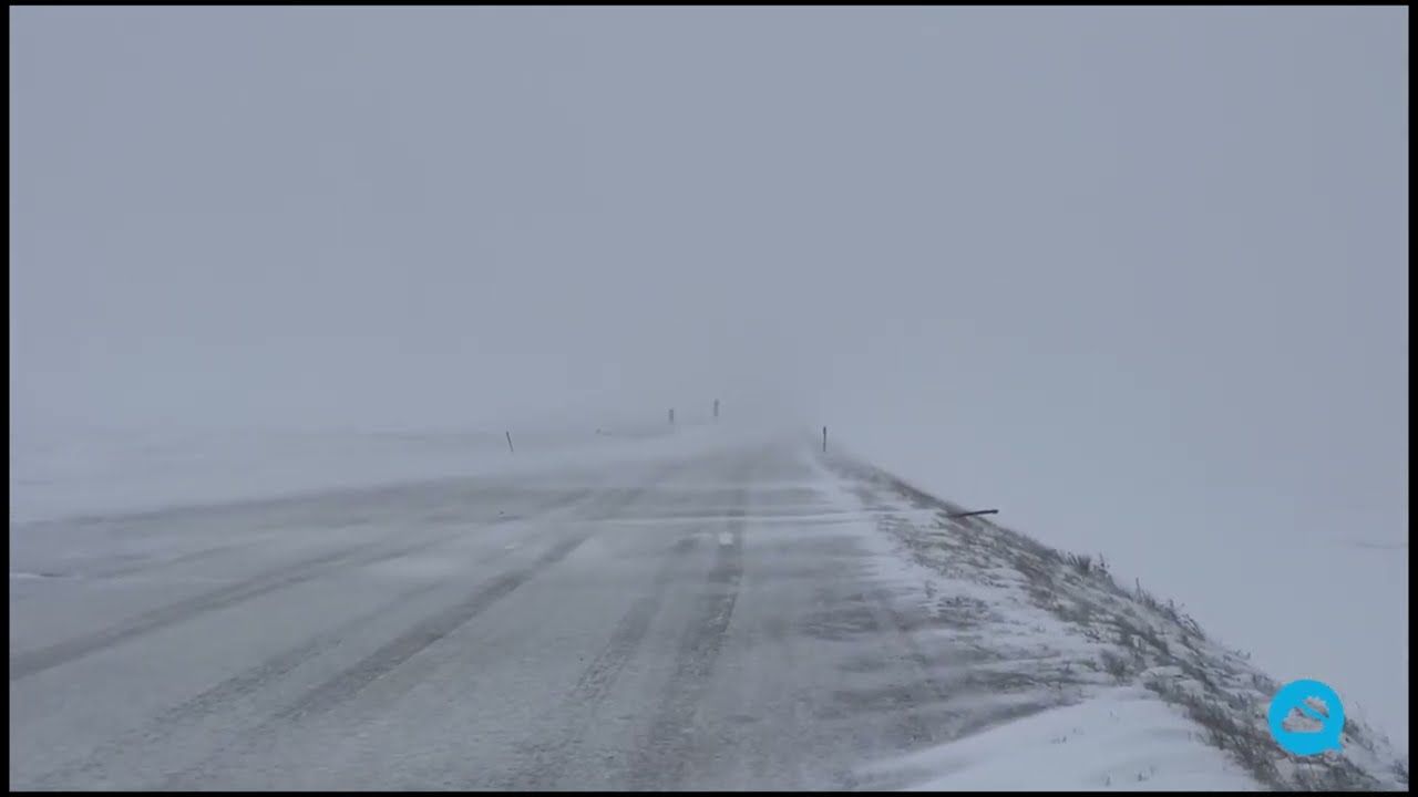 Impresionante tormenta de nieve en Sterling (Colorado), USA