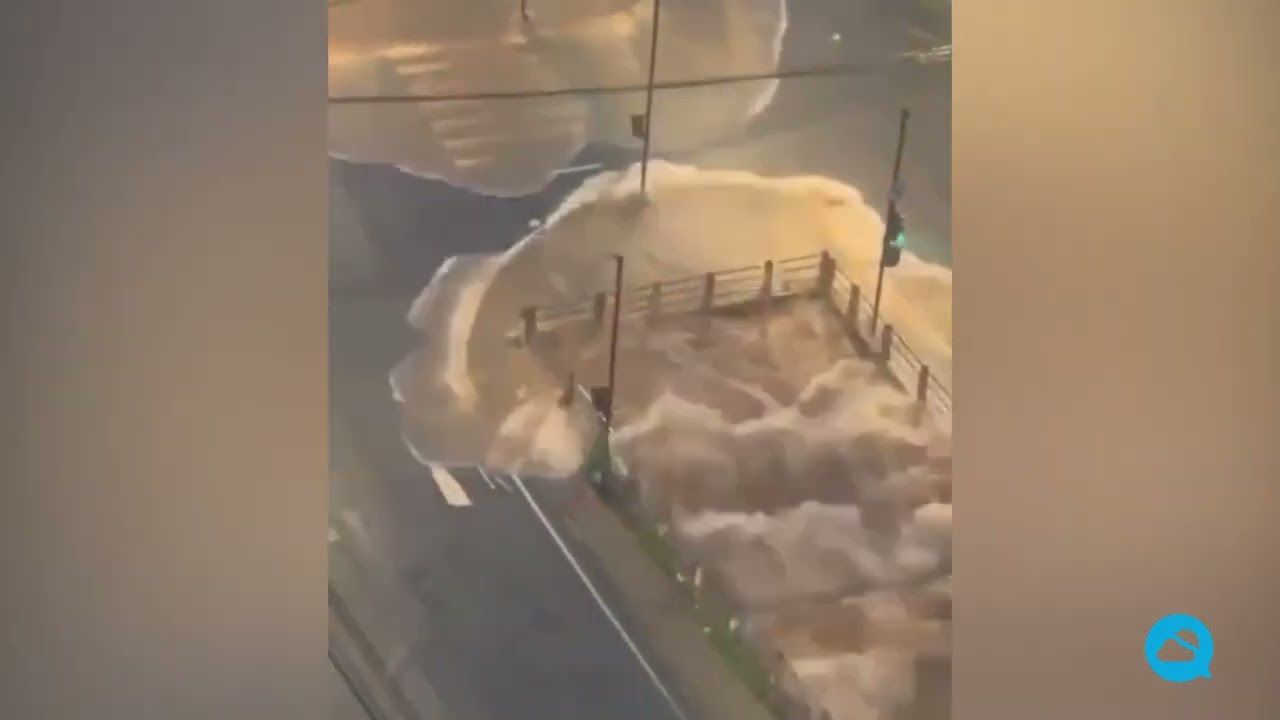 Zware overstrominen in Belo Horizonte, Brazilië