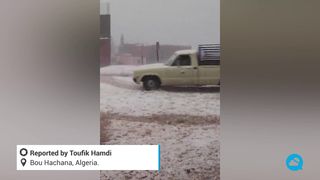 Fortes chutes de grêle dans le nord-est de l'Algérie