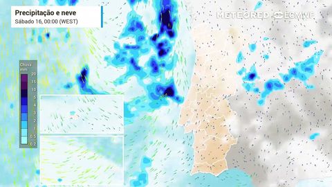Depressão fria isolada traz chuva, trovoada e vento forte a Portugal. E o início da próxima semana, como se prevê?