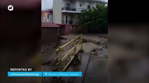 Schwere Überschwemmungen in Griechenland durch den Sturm Elias