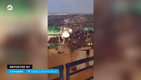 Terribles inundaciones en Santa Catarina, Brazil