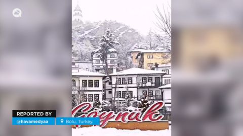 Importantes nevadas en el noroeste de Turquía