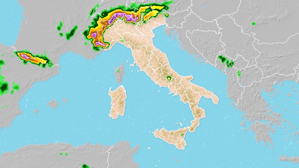 Meteo: Diffuso Maltempo In Arrivo Sull'Italia Con Piogge Diffuse E Neve ...