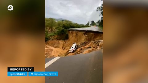 Catastrófico deslizamiento de tierra en Rio do Sul, Brasil.