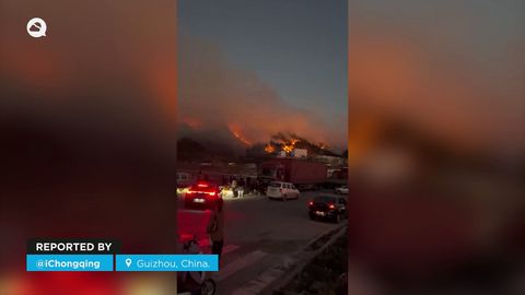 Terribles incendios forestales en Guizhou, China