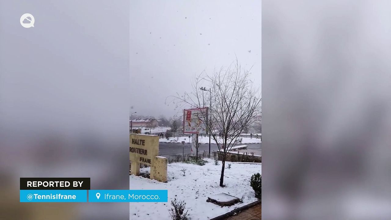 Importante temporal de lluvia y nieve en el norte de Marruecos