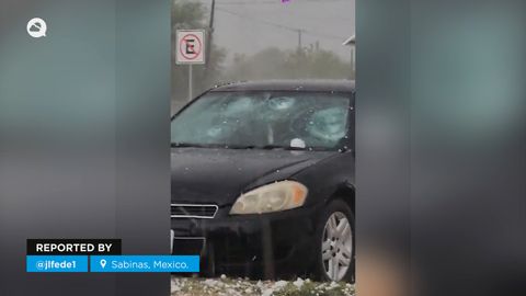 Una granizada catastrófica provoca el caos en Sabinas, México