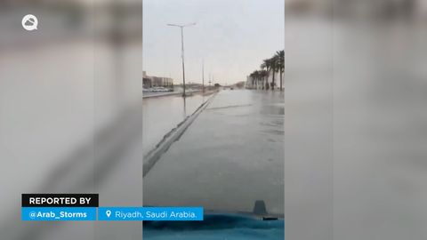 Impresionantes tormentas en Arabia Saudí