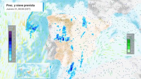Una DANA dejará en los próximos días chubascos intensos y una importante advección de polvo sahariano