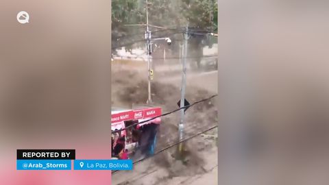 Brutales inundaciones súbitas en La Paz, Bolivia.