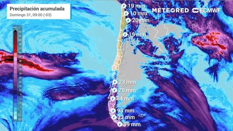 Extremos del país tendrán un lluvioso comienzo de feriado de Pascua de Resurrección