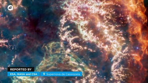 Hermosas imágenes de supernova de Cassiopeia