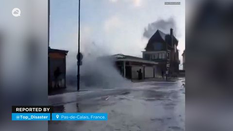 Las fuertes tormentas dejan inundaciones en Pas-de-Calais, Francia