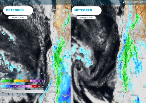 Precipitaciones, tormentas y fuertes vientos se esperan para el centro norte de Chile durante este fin de semana