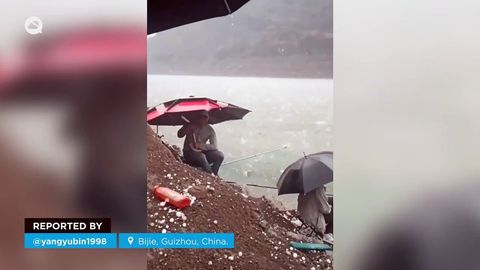 Las tormentas dejan granizadas extremas en varias regiones de China