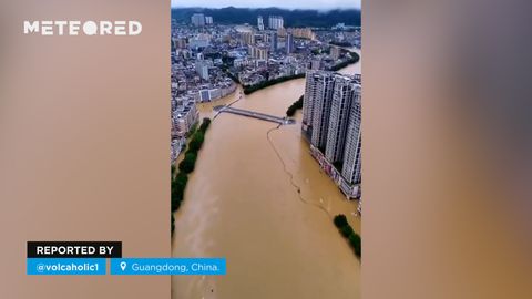 Inundaciones ináuditas en Guangdong, China