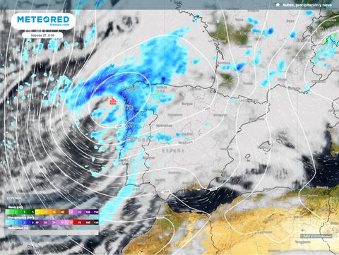 Inminente zarpazo invernal en España con la llegada de una borrasca fría procedente de Groenlandia
