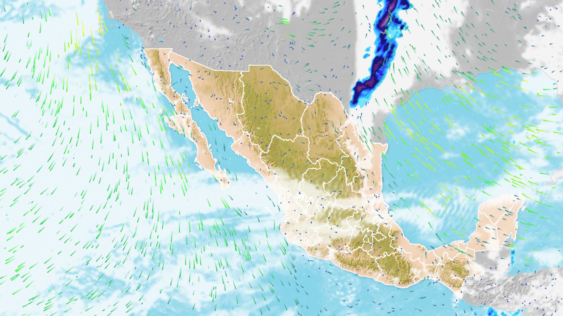 Llega el fin de semana a México con vientos fuertes y posibles tormentas eléctricas. Noticias en tiempo real