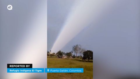 Un extraño fenómeno óptico sorprendió a los vecinos de Puerto Gaitán, Colombia