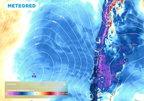 Algunas lluvias podrían llegar a Chile central este fin de semana