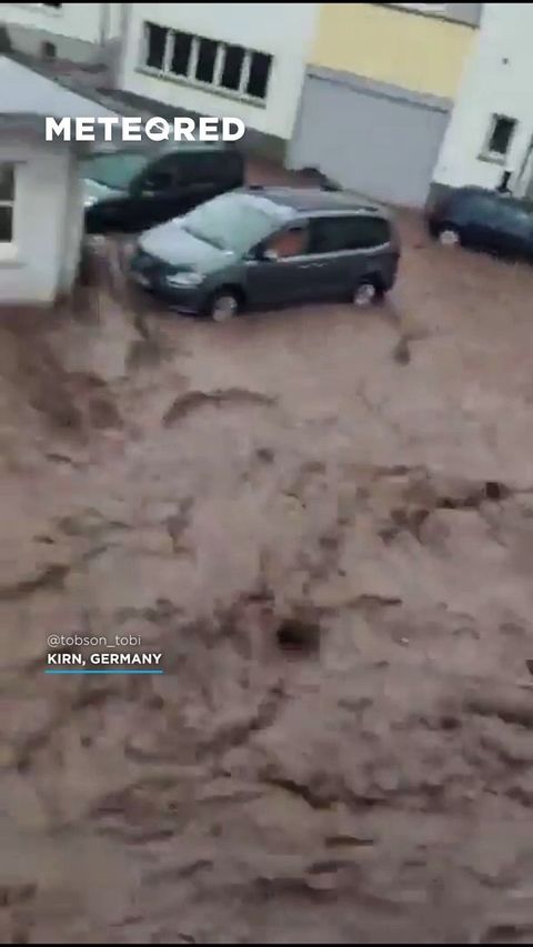 Varias tormentas muy violentas provocan inundaciones y grandes granizadas en el centro de Europa