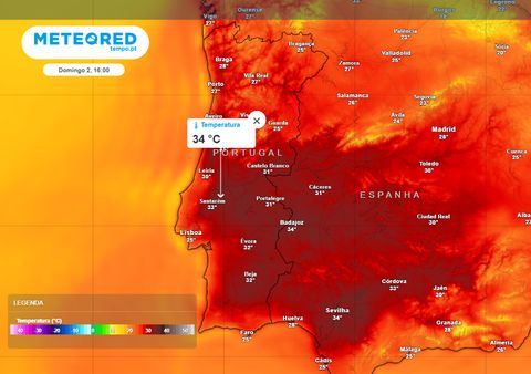 Estas serão as zonas mais quentes de Portugal este fim de semana de acordo com os nossos mapas de temperatura
