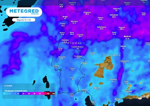 Tempo em Portugal nos próximos dias: aguaceiros, trovoadas e poeiras. A explicação do fenómeno gota fria e as regiões mais afetadas