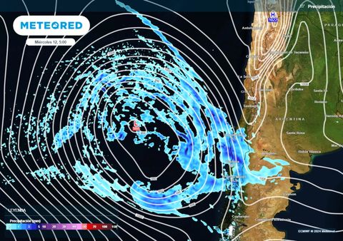 Sistema frontal y río atmosférico afectarán con intensas precipitaciones esta semana en Chile