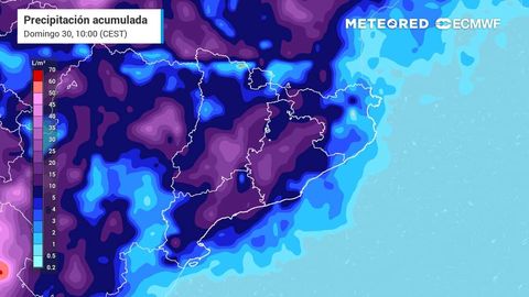 La DANA dejará precipitaciones abundantes, aguaceros y tormentas con granizo en buena parte del país