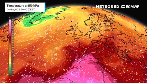 Temperaturas muy altas en España con algunas tormentas en el interior que irán a más por una DANA 