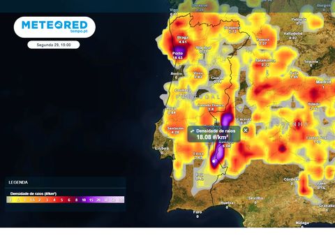 Temperaturas elevadas, chuva e trovoada: assim deverá ser o início da próxima semana em Portugal