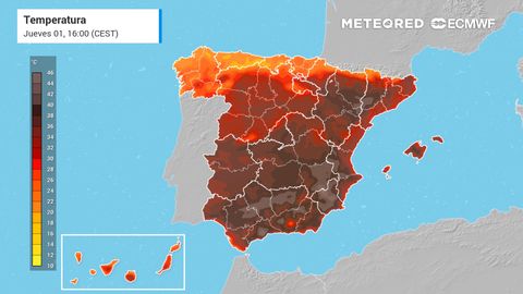 Inminente pico de calor muy intenso: avisos rojos y más de 40 ºC en estas zonas de España