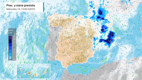 Una DANA trae un episodio de lluvias y tormentas muy fuertes en el Mediterráneo