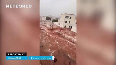 Las lluvias torrenciales provocan inundaciones catastróficas en Menorca, España