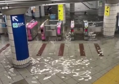 Torrential rains cause severe flooding in Tokyo, Japan