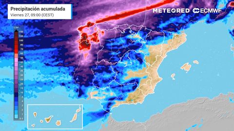 La borrasca de alto impacto Aitor dejará lluvias de más de 100 l/m2 y vientos muy fuertes