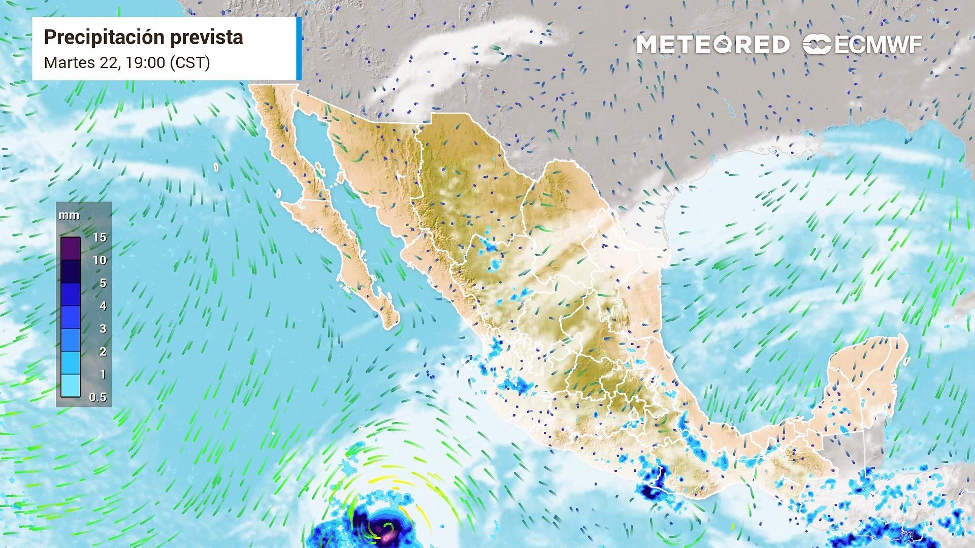 Se aleja ciclón Kristy pero se esperan lluvias en México para este miércoles por vaguadas. Noticias en tiempo real