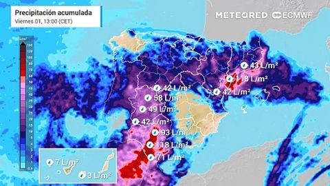 La DANA, convertida en una borrasca fría aislada, todavía dejará lluvias intensas