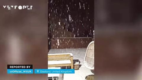 Una potente masa de aire ártica deja importantes nevadas en Reino Unido