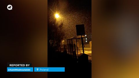 Una masa de aire polar deja temperaturas muy bajas e importantes nevadas en Polonia