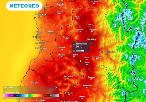 Hasta 32°C en Santiago para este fin de semana