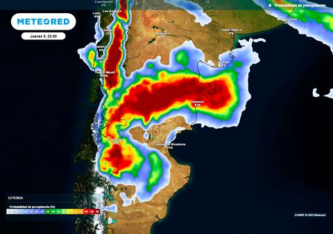 Alerta naranja del Servicio Meteorológico Nacional por lluvias persistentes y tormentas en estas provincias de Argentina