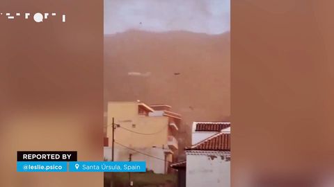 La borrasca Dorothea deja rachas de viento huracanadas en Canarias