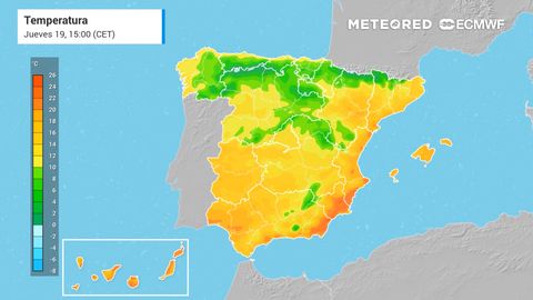 El viento de poniente dejará temperaturas de hasta 25 ºC en zonas de la costa mediterránea