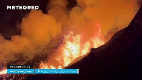 Impresionantes imágenes de una nueva erupción del volcán Kilauea en Hawaii