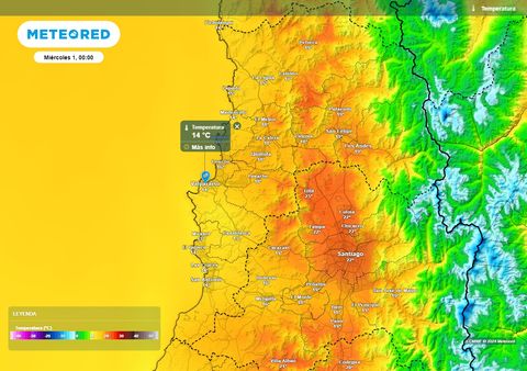 El tiempo en Chile para el Año Nuevo 2025